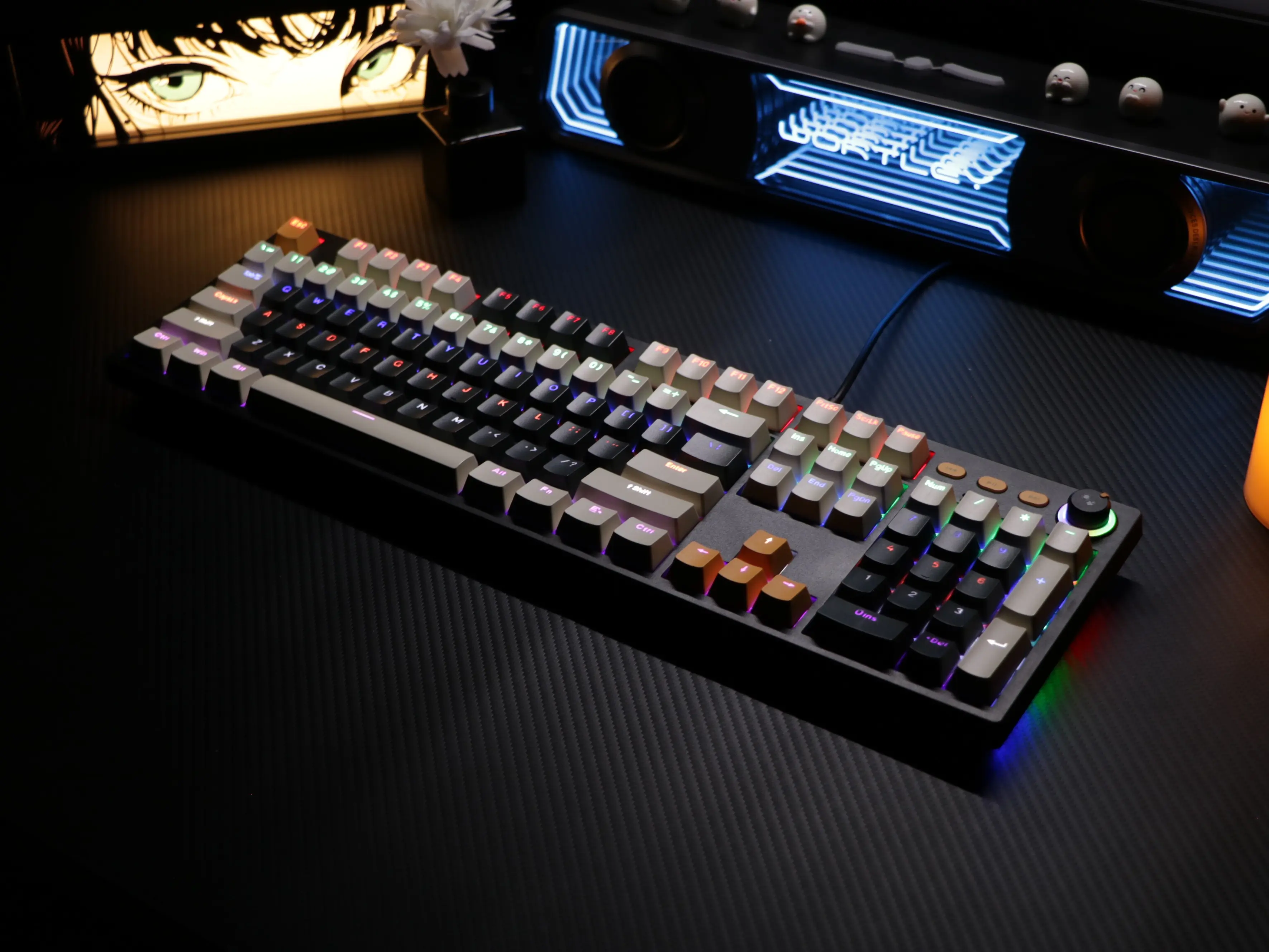 104-Key Hot-Swappable Mechanical Keyboard for Computers & Office Equipment, Wired/Wireless Computer Accessory (Keyboard for Desktop/Laptop Use)