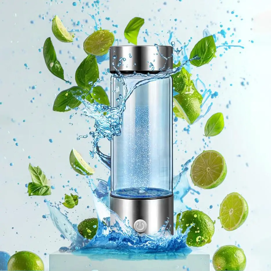 Hydrogen Water Bottle, 1 Count Hydrogen Water Generator, Water Glass Cup Rich in Hydrogen, Drinkware Mug for Home School Outdoor Travel