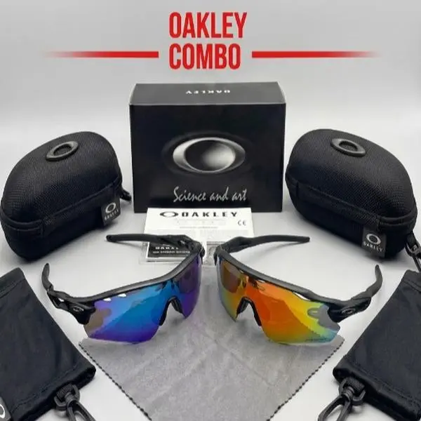 Oakley Cycling Sunglasses Lightweight Wraparound Sport Eyewear UV400 for Men Women Outdoor Activities