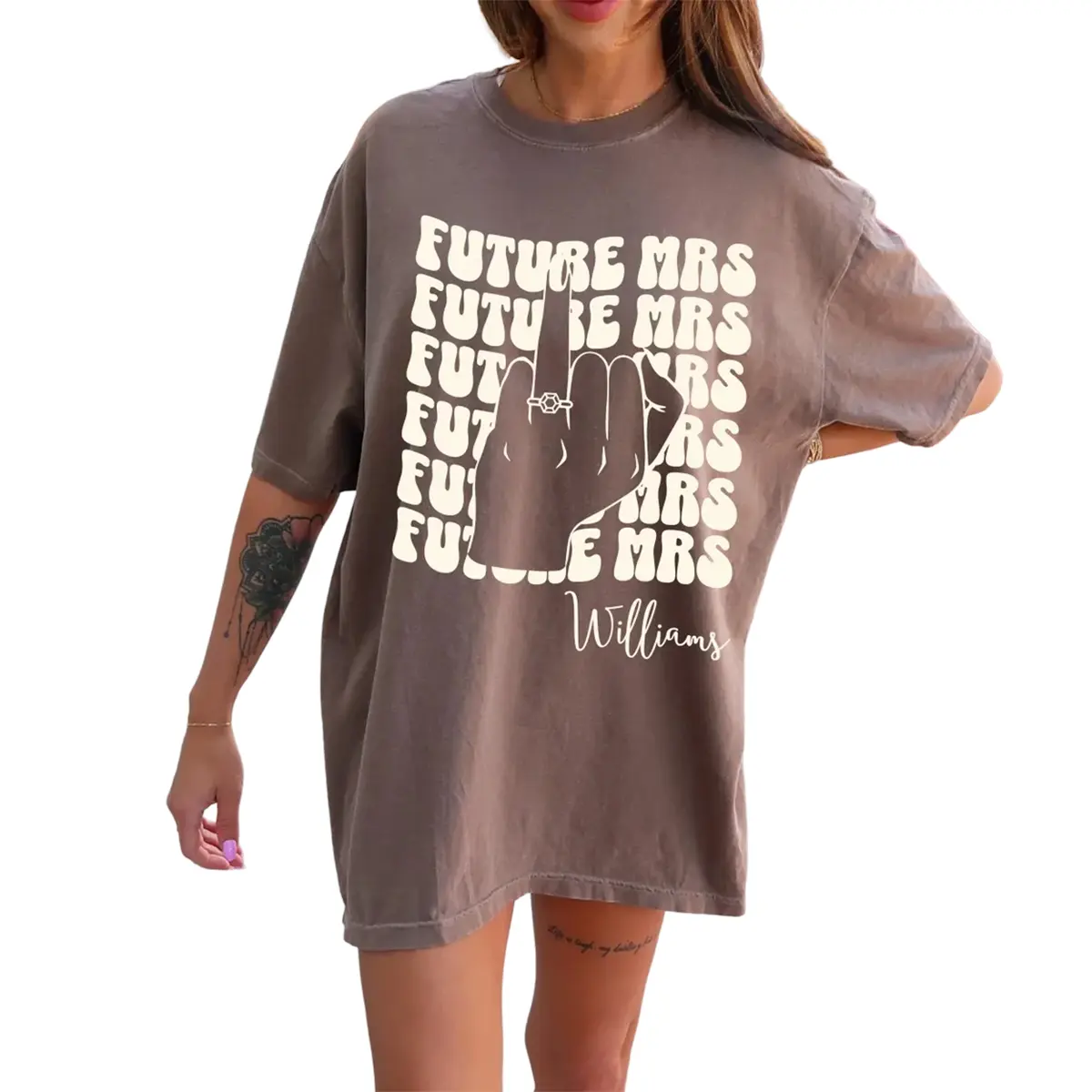 Personalized Retro Bachelorette Bride T-Shirt, Custom Future Mrs Tee, Bride to Be Shirt, Bridal Shower and Engagement Gift, Comfort Colors