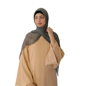Crinkle Cotton Scarf | Charcoal - Elegant Design for Versatile Use