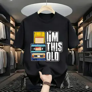 Funny "I'm This Old" Retro Graphic Tee | 80s 90s Nostalgia Cassette Tape T-Shirt | Vintage Humor Top