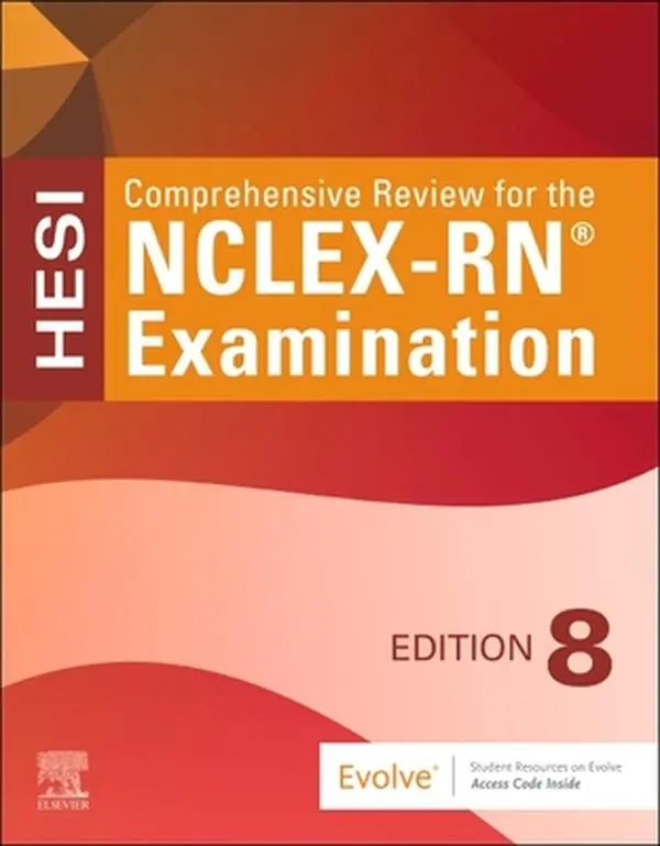 NCLEX-RN Examination Comprehensive Review Book - Hesi, Paperback, 8th Edition, 1,200 NCLEX Practice Questions, Clinical Judgment Study Questions, Critical Thinking Skills Development