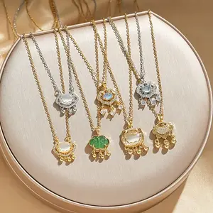 Flash & Finesse Elegant Oriental Ruyi Lock| Dainty Crystal Tassel Pendant#RuyiLock#ChineseJewelry#LuckyNecklace#MoonstonePendant#NewChineseStyle#ViralTikTokJewelry#GiftForHer#OrientalFashion#JadeNecklace#NoFadeJewelry Festival Gift