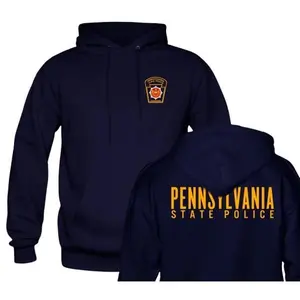 Pennsylvania State Police Department Hoodie - Official Logo Apparel for Law Enforcement Supporters in the USA Cotton Fit