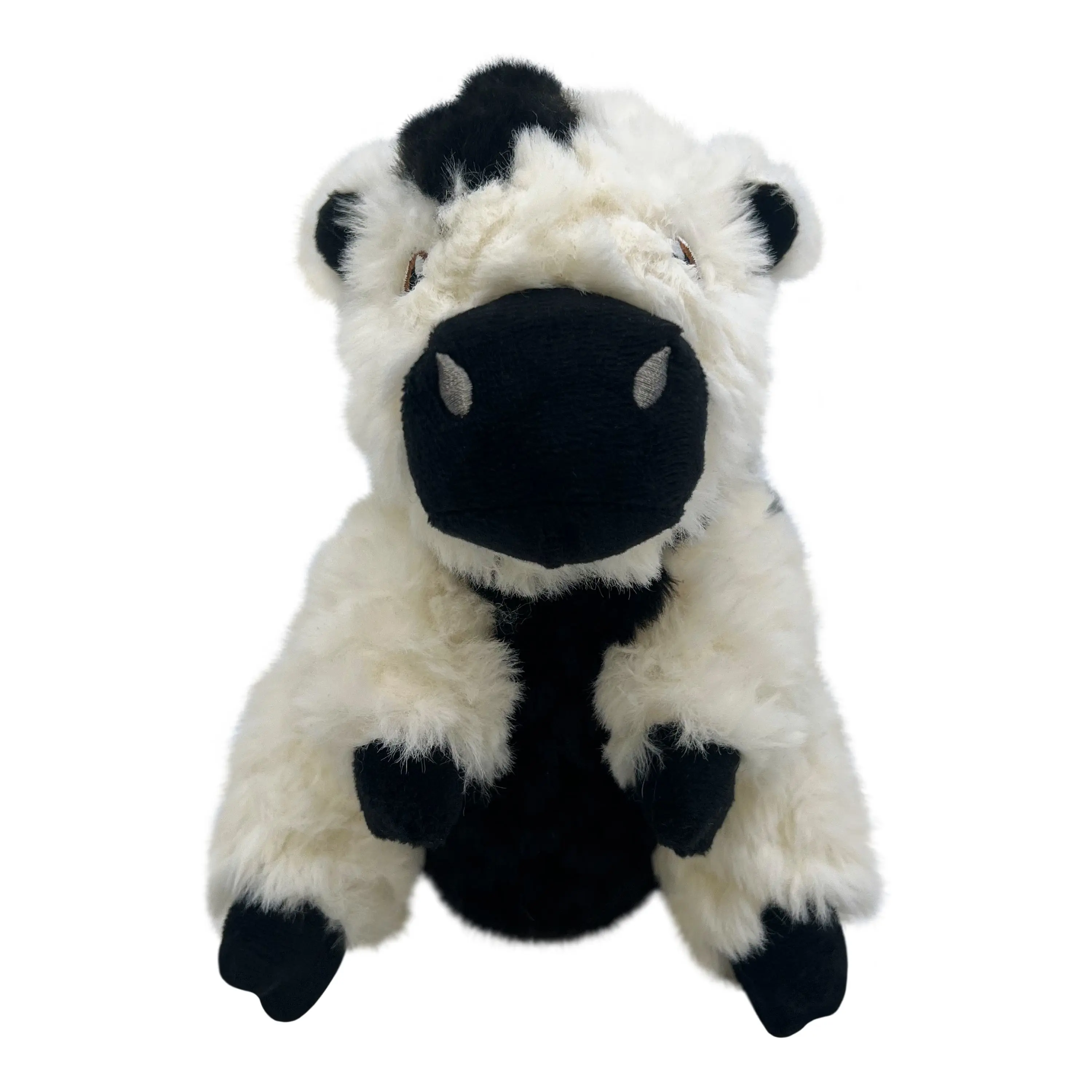 KONG Comfort Tykes Cow - Ultra Fluffy Plush Toy with Removable Grunting Squeaker for Playtime