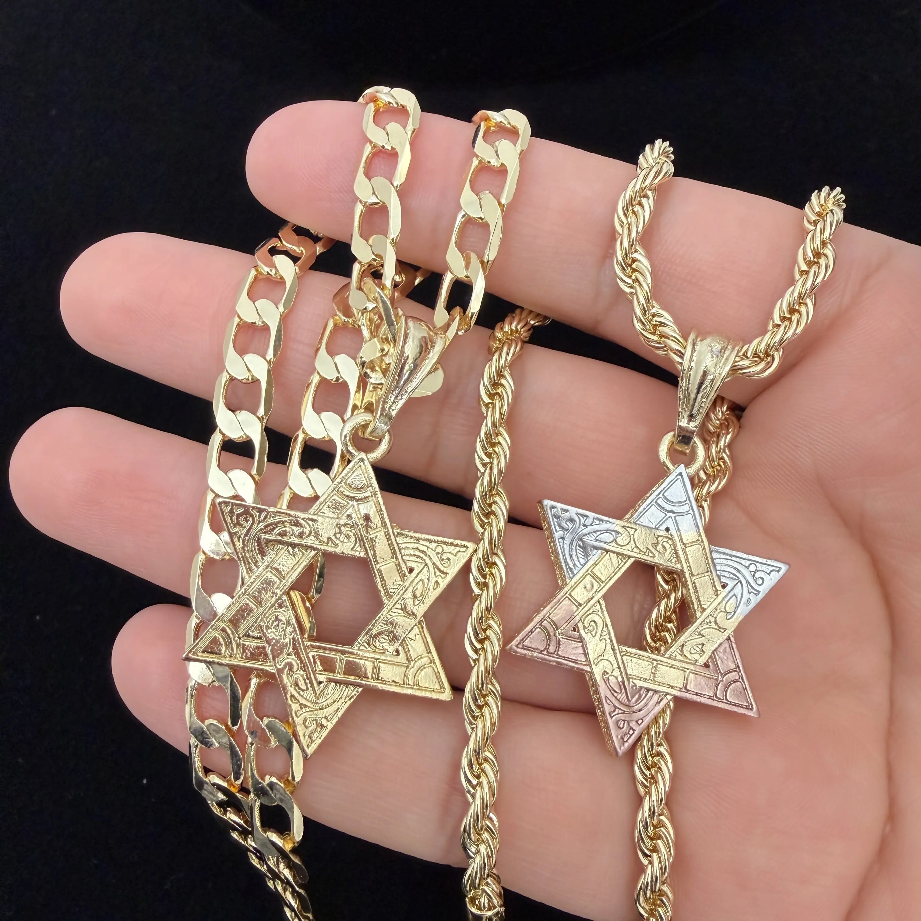 David Star 14k Gold Plated Necklace David Star 14k Gold Plated Necklace