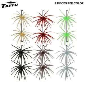 TAIYU 2-Pack Sea Urchin Soft Bait for Bass Trout Fishing, Floating Biomimetic Soft Lure, Tpe Artificial Fish Attractant, Fishing Lures