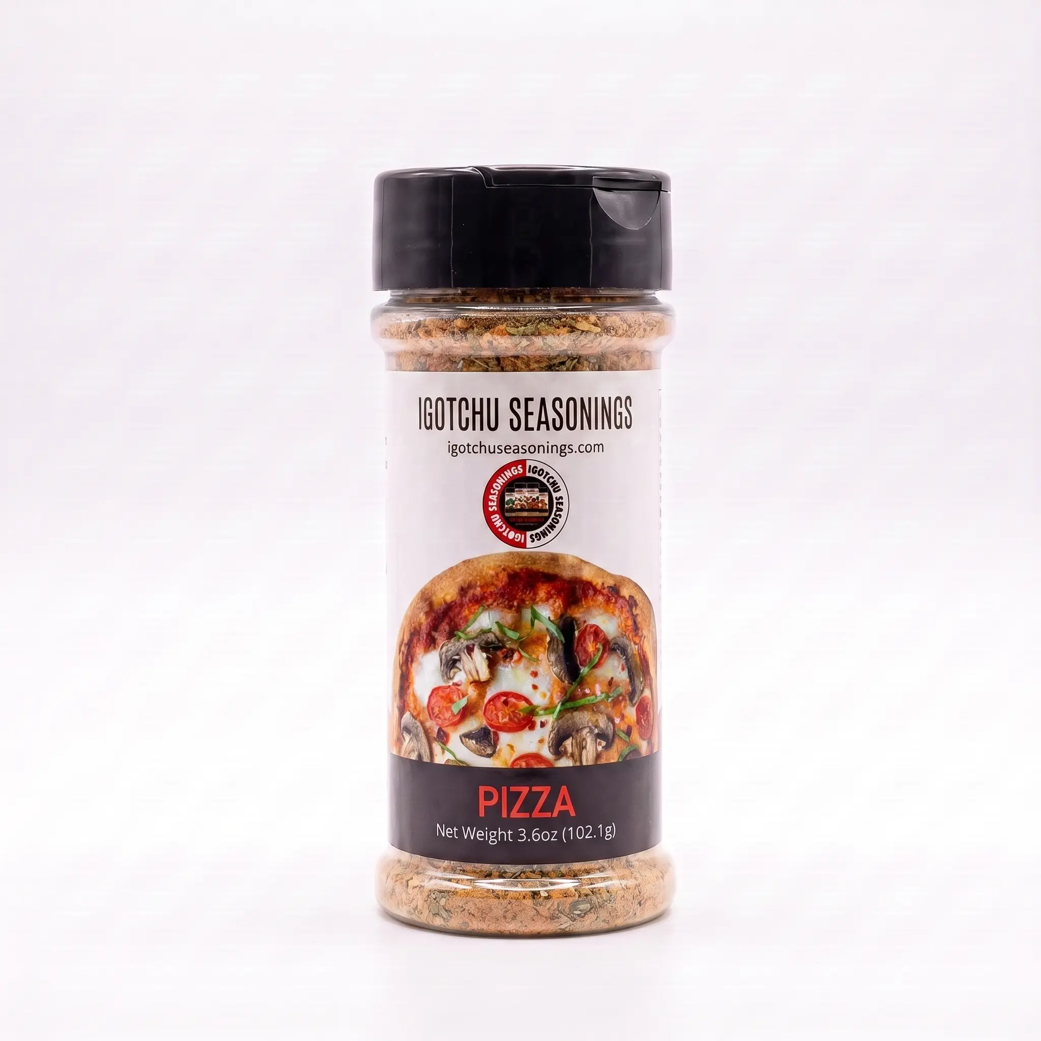 Igotchu Pizza Seasoning - Unique, Sugar-Free, Low-Sugar Herb & Spice Blend with Black Pepper, Versatile for Pizza & Dishes, 24-Month Shelf Life
