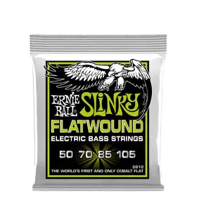 Ernie Ball Regular Slinky Flatwound Electric Bass Strings - 50-105 Gauge