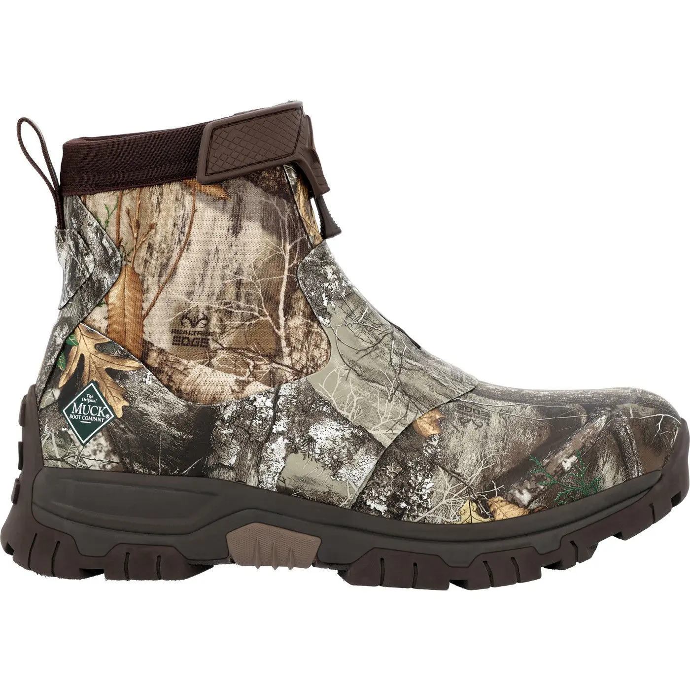 Men's RealTREE Edge™ Apex Mid Zip Ankle Boot Pull tab for easy on/off Scree