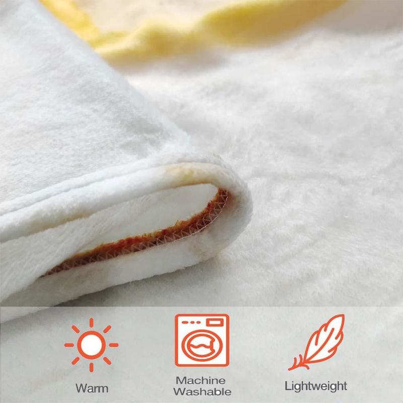 Food Themed Blanket, 1/2 Counts Realistic Donut & Pizza & Tortilla Pattern Throw Blanket, Soft Comfortable Nap Blanket for Home & Office