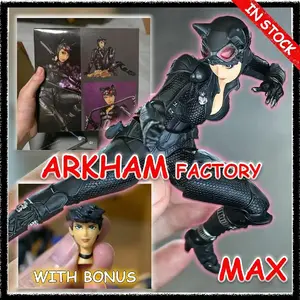 In Stock Arkham Factory MAX Factory Kaiyodo Revoltech Yamaguchi Catwoman Figuras Ko Model Action Figure Customized Gifts Toys