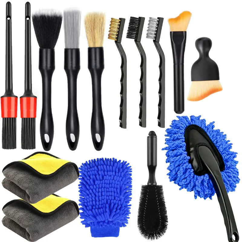 Car Wash Kit, Car Detailing Kit with Extendable Microfiber Dusting, Car Wash Brush and Car Towel Suitable for Car Cleaning, Blue Car Wash Set Gift for Men and Women summervibes️