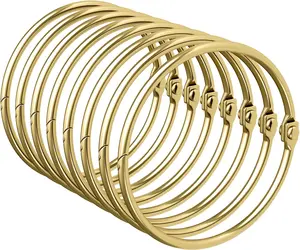 Shower Curtain Rings, Shower Curtain Hooks Rust Proof Shower Rings for Curtain, Glide Smoothly Metal Gold Shower Hooks for Shower Curtain and Rod, 12 Pcs Snap Joint Shower Curtain Clips Bathway