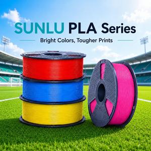 SUNLU PLA Filament 1.75mm, Vibrant Colors, Smooth & Reliable 3D Printer Filament for Models, Crafts, Prototypes, Compatible with FDM Printers