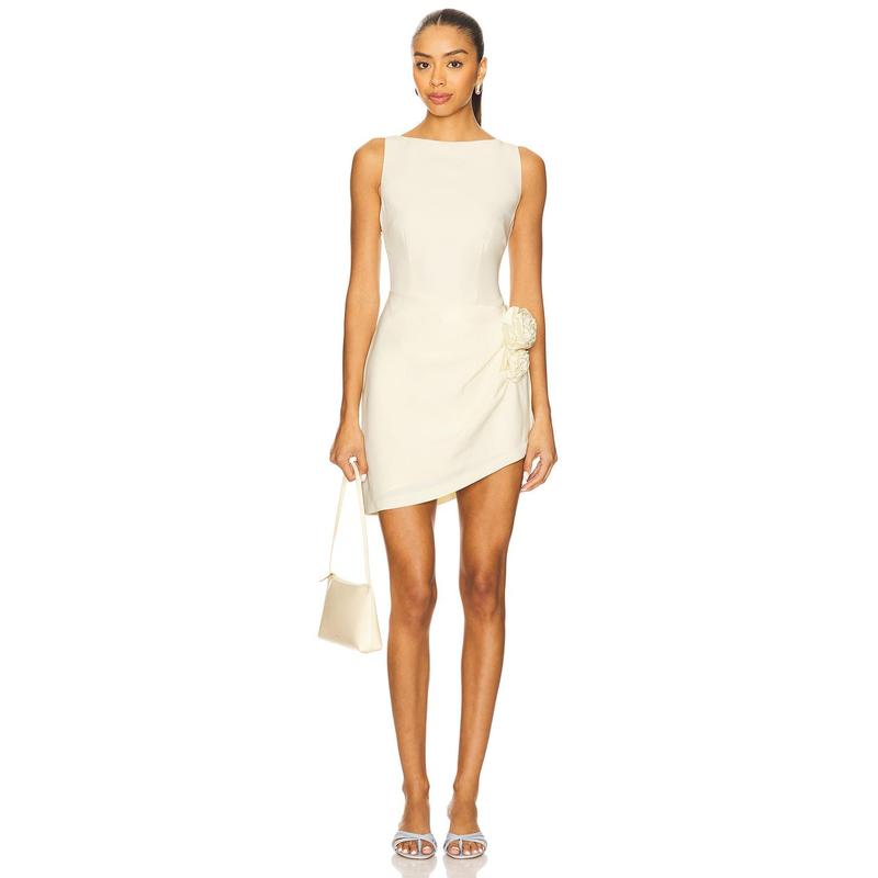 Lovers and Friends Maggie Mini Dress in Baby Yellow