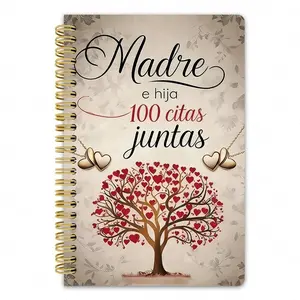 1 piece, 5.5*8.3 inches, Mother-Daughter Diary - 100 Date Records | Double Spiral Binding + High-Definition Printing + High-Quality Paper | This is a notebook for recording daily mother-daughter dates
