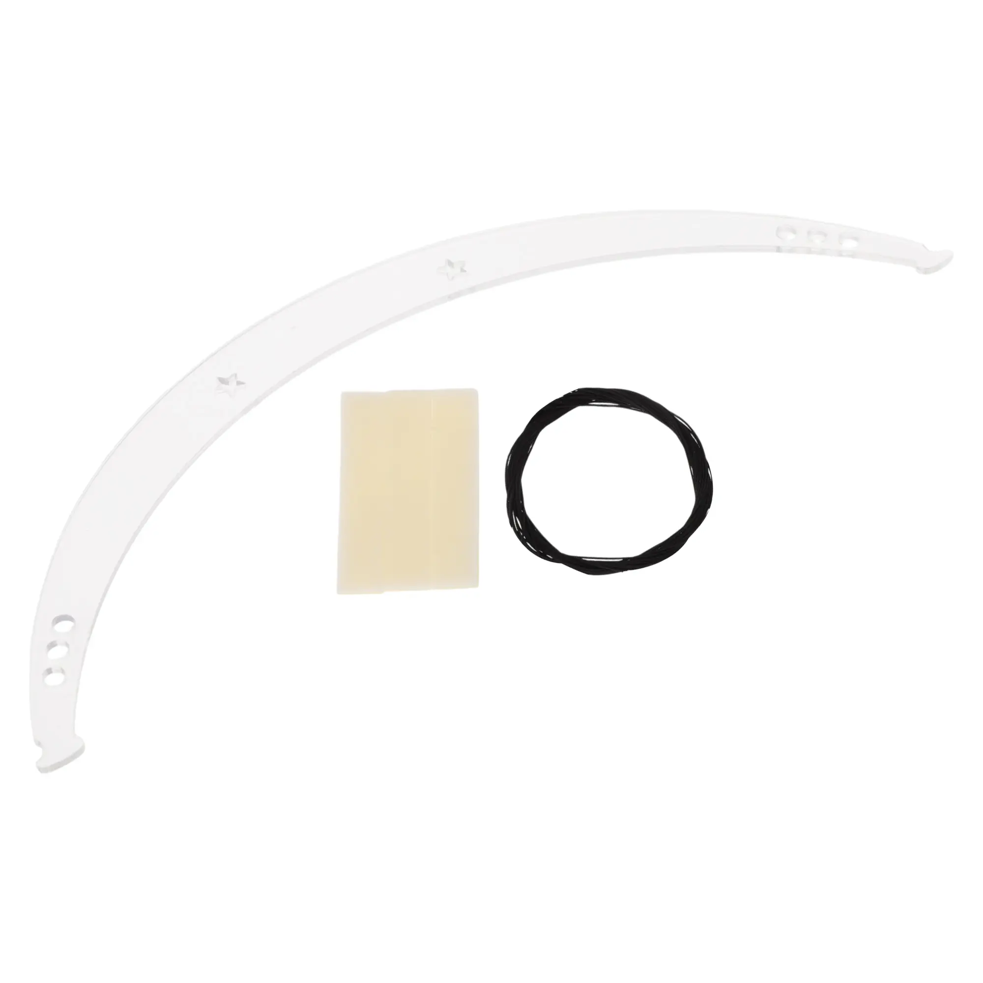 VOCOSTE Eyebrow Ruler Eyebrow Corrector  Mini Eyebrow Shaper 9.06"x3.15" Clear 1 Set