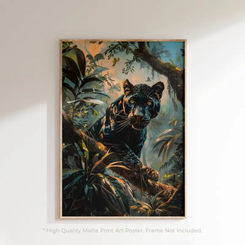 Black Panther Poster: Dawn Prowler in Sunlit Canopy