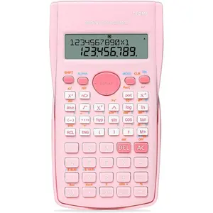 Pink Scientific Calculator, 2 Line, Cute, for Students, Algebra, Geometry, Basic, for Middle and High School & College Students, School Supplies, Small