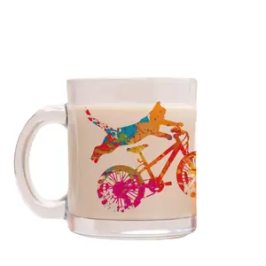 Multi Color Cat - Mug Glass