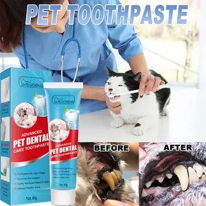 Pet Toothpaste Dog Fresh Breath Tartar Clean Oral Care Edible Fresh Toothpaste freshens breath