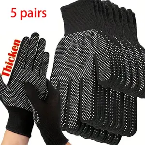 Reusable Dotting Gloves, 5 Sets Non-slip Breathable Gardening Gloves, Wear-resistant Gloves for Gardening, Driving, Work, Home, Office