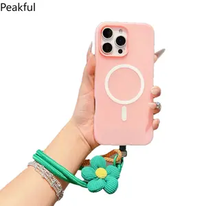 Fashionable Flower Mobile Phone Universal Lanyard, Wrist Short Lanyard, Multi-Functional Wrist Lanyard, Anti-Loss Ppendant
