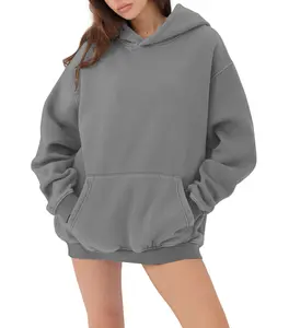 Hatant Human Ultimate Comfort Oversized Fleece Lined Sweatshirt - Unisex Casual Pullover for Men and Women - Long Sleeves, Super Soft, Warm, Acid Wash - Ideal for Lounging and Athletic Activities - Machine Washable