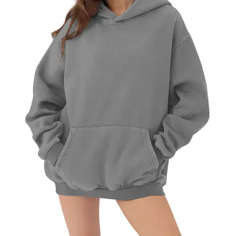 Hatant Human Ultimate Comfort Oversized Fleece Lined Sweatshirt - Unisex Casual Pullover for Men and Women - Long Sleeves, Super Soft, Warm, Acid Wash - Ideal for Lounging and Athletic Activities - Machine Washable