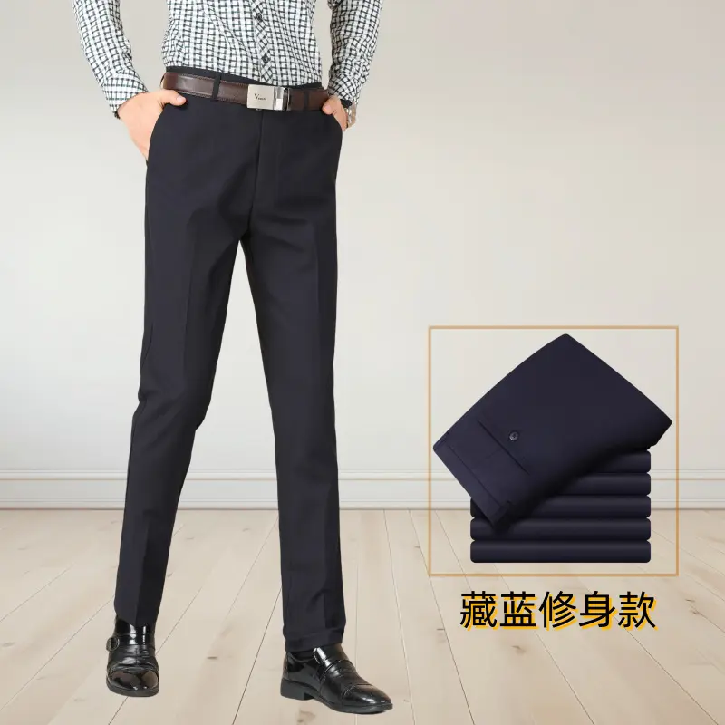 Navy blue slim fit ︴