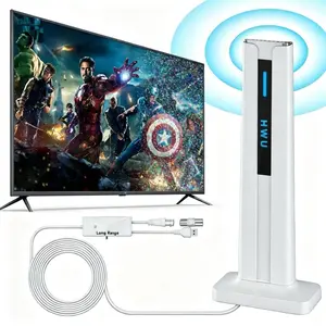 Digital HDTV Antenna for Local Channels, Long Range IndoorOutdoor TV Antenna with Amplified Signal Booster, Smart and Older TVs