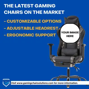 Ergonomic Custom Gaming Chair - Add Your Own Logo! (Examples Images Attached)
