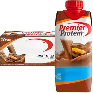 Premier Protein Protein Shake, Chocolate Peanut Butter, 30g Protein, 1g Sugar, 11 fl oz Pack of 12