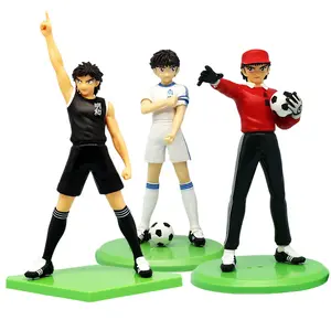 18cm Captain Tsubasa Anime Figure Ozora Tsubasa Action Figures Hyuuga Kojirou/Wakabayashi Genzou Figurine Collection Model Toys