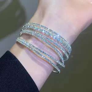 Women's Elegant Cuff Bangles Bracelets, Stackble Bohemian Bracelets, Trendy & Exquisite Boho Style Bangles Bracelets, Chic Gorgeous Adjustable Bangle Jewelry As Gift for Girlfriend, Non Tarnish Jewelry Accessories,modern Trendy Fashionable Accessories