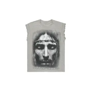 Joannetta Grey Cut Sleeve T-Shirt