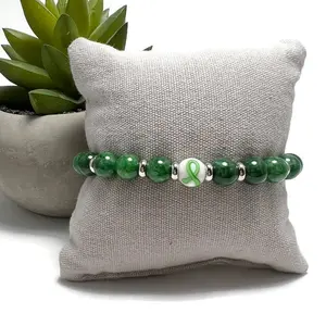 Limited Edition Liver Cancer Awareness Unisex Mens and Womens Stretchy Bracelet
