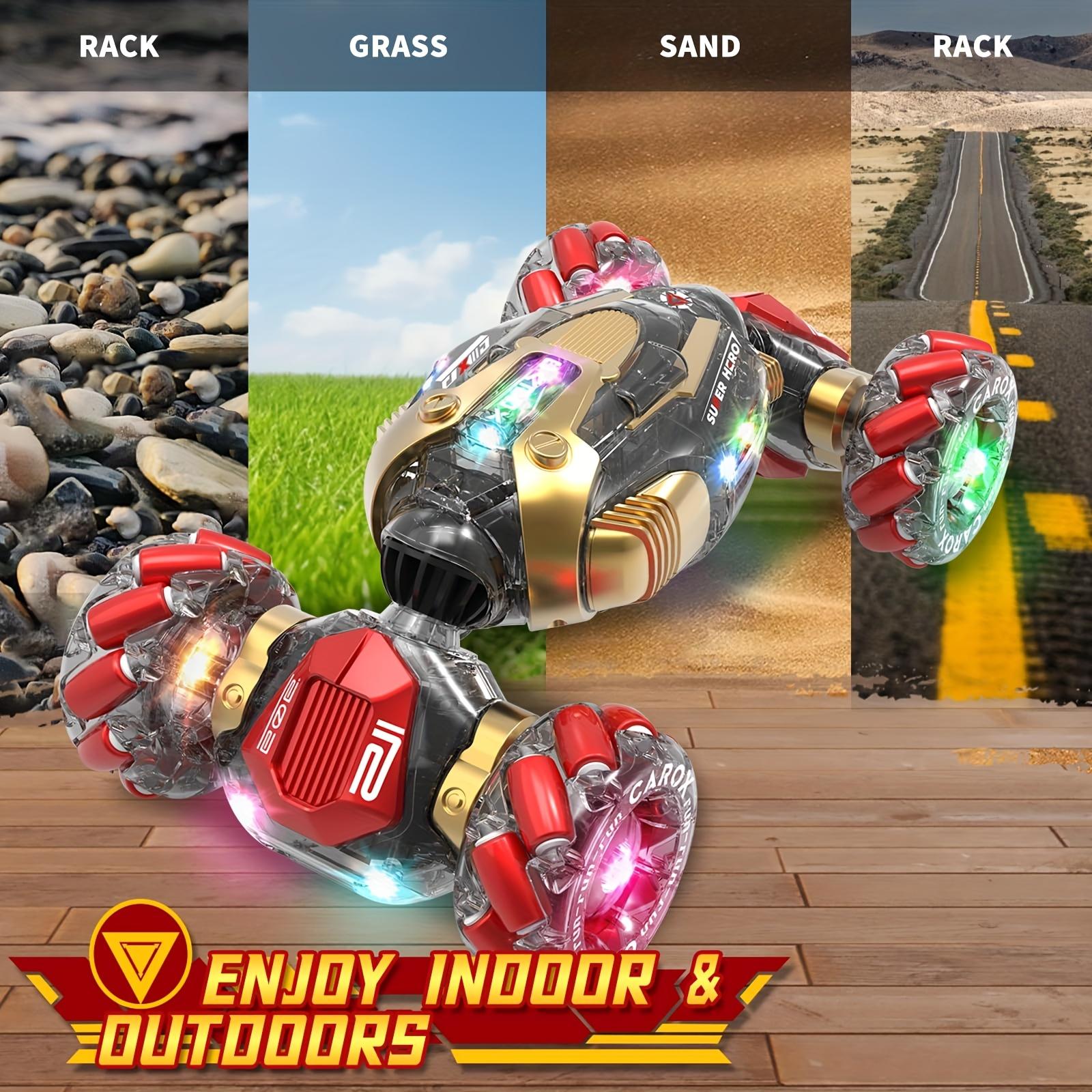 Boys and Girls for Age 6-12 Birthday Gift Ideas Gesture Sensing RC Stunt Car Toys, Hand-Controlled 2.4GHz Remote Control Twist Cars, 4WD All-Terrain Off-Road Vehicle for Kids Party Toy