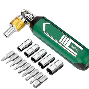 14 in 1 Screwdriver Set with Ratcheting Adjustable Angle Multipurpose Convenient Tool for Furniture Home, Multifunctional Screwdriver