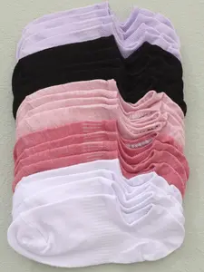 Women's Solid Invisible Socks, Casual Moisture Wicking Anklets, Breathable Comfy Socks For Spring & Summer, Comfort Basic Women's Hosiery, Everyday Womenswear