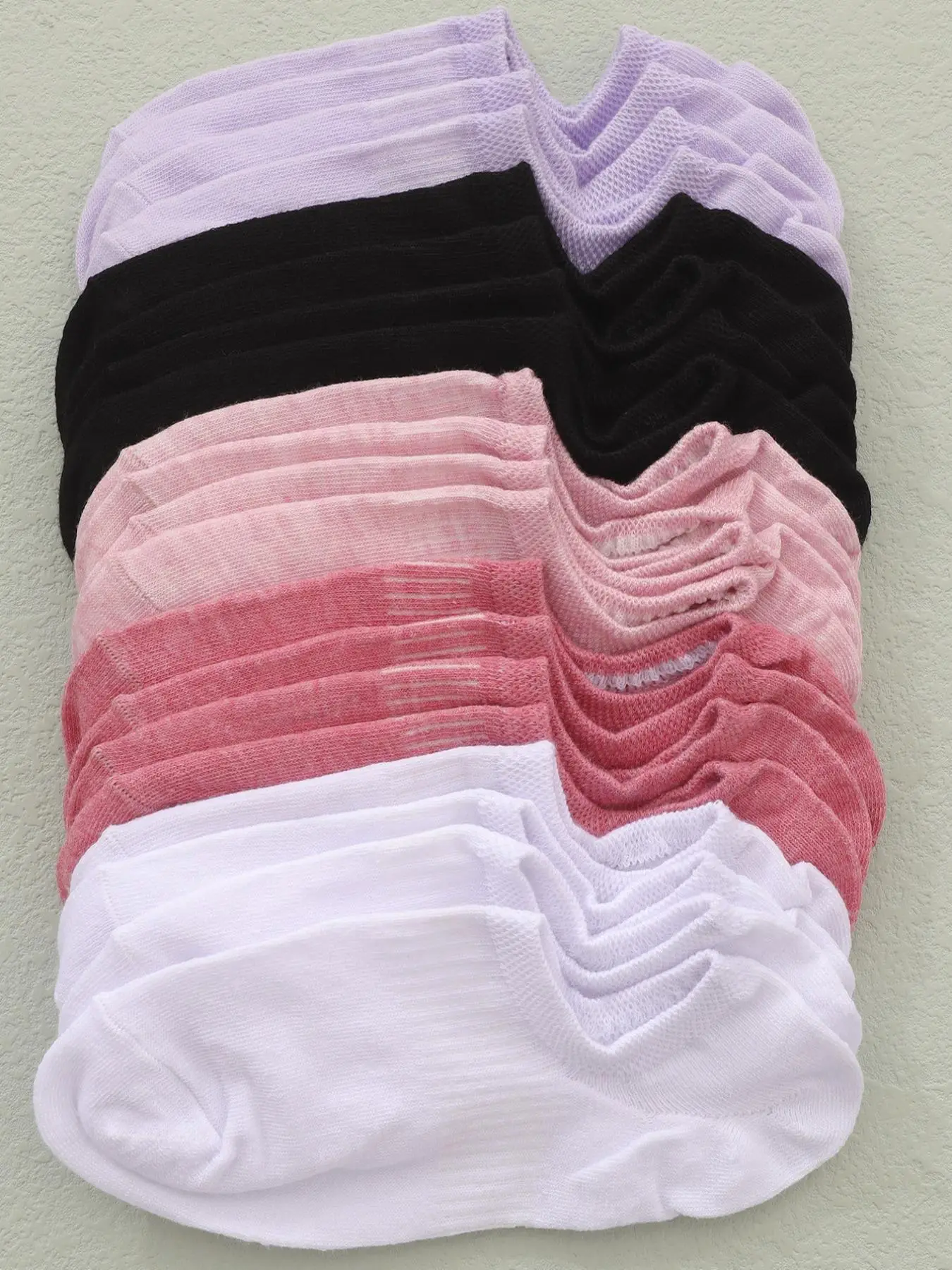 Women's Solid Invisible Socks, Casual Moisture Wicking Anklets, Breathable Socks For Spring & Summer, Comfort Basic Women's Hosiery, Everyday Womenswe