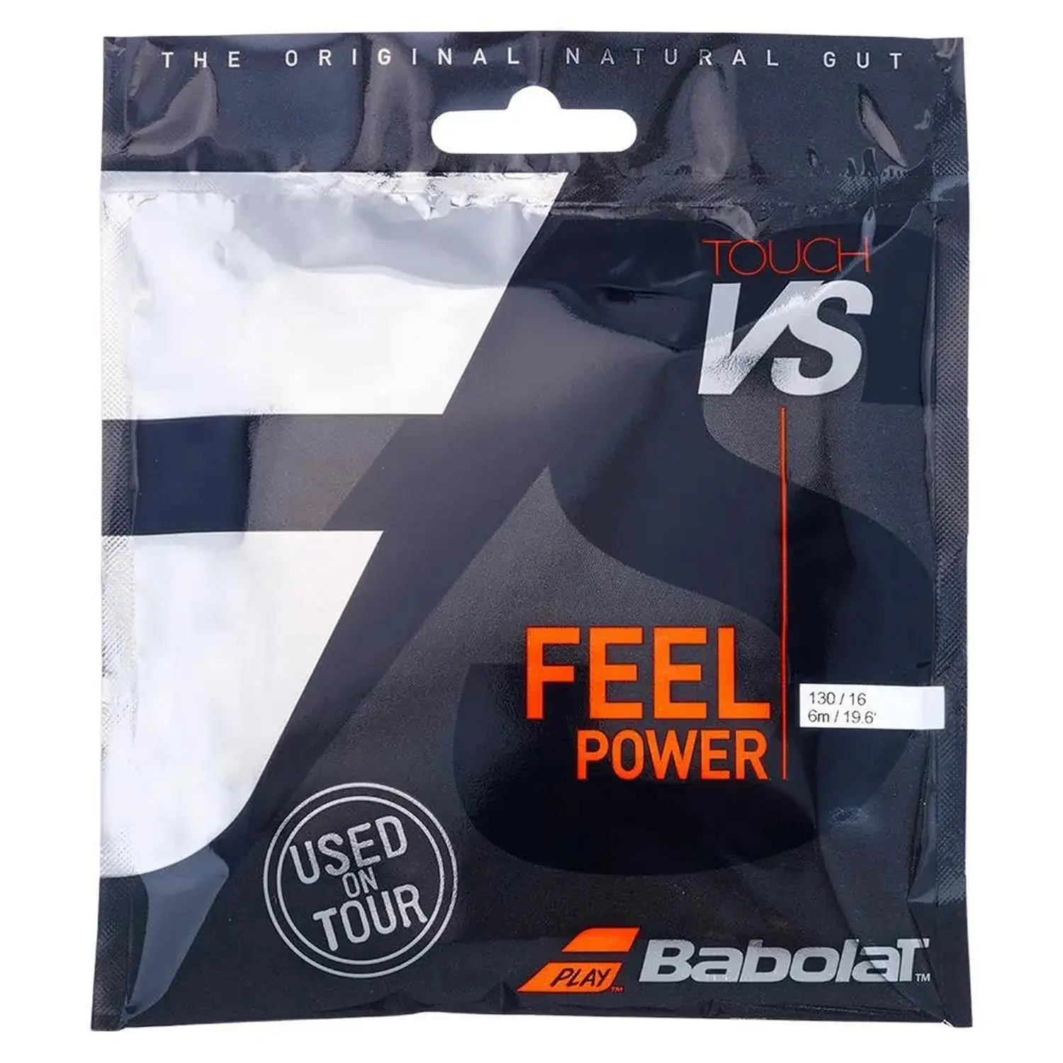 VS Touch BT7 Tennis String, 1.30mm 16G Natural Gut Half Set (20ft) for Sports Rackets, BT7 Coated for Power & Comfort, Tennis Racket, Longer Life, Fraying Reduction, Humidity Resistance, Coated Fiber