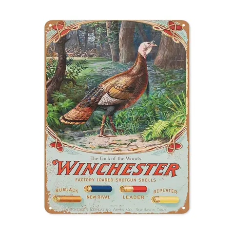 WSTKJW Rustic Design Vintage Western Hunting Metal Sign - 12"x8" Retro Tin Plaque for Indoor Home Decoration, Living Room Decor, Home Office Decoration, Home Decor Products, Tin Home Signs
