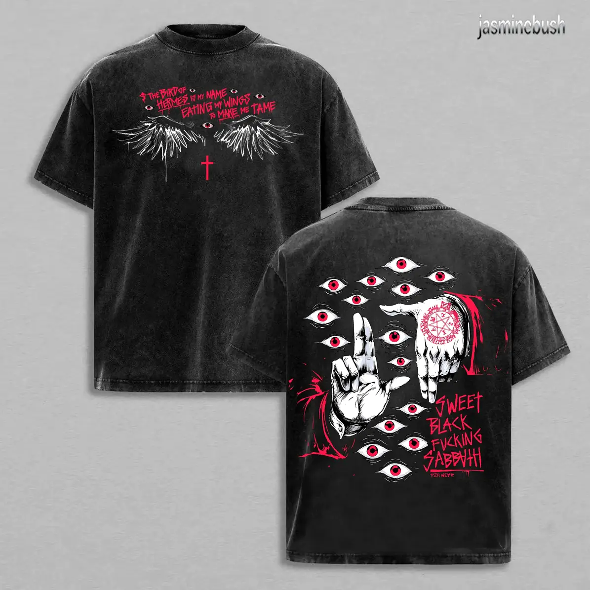 Limited Edition Alucard Hellsing Hand Signs Anime Double Printed Lightweight Acid ed Tee Gift For Anime Lo All-Season Cotton T-Shirt