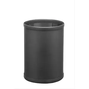 212 MAIN Soho Black 10-in Small Waste Basket - Soho Series Casual Home Trash Can, Household Waste Bin, Ideal Gift for Home Use