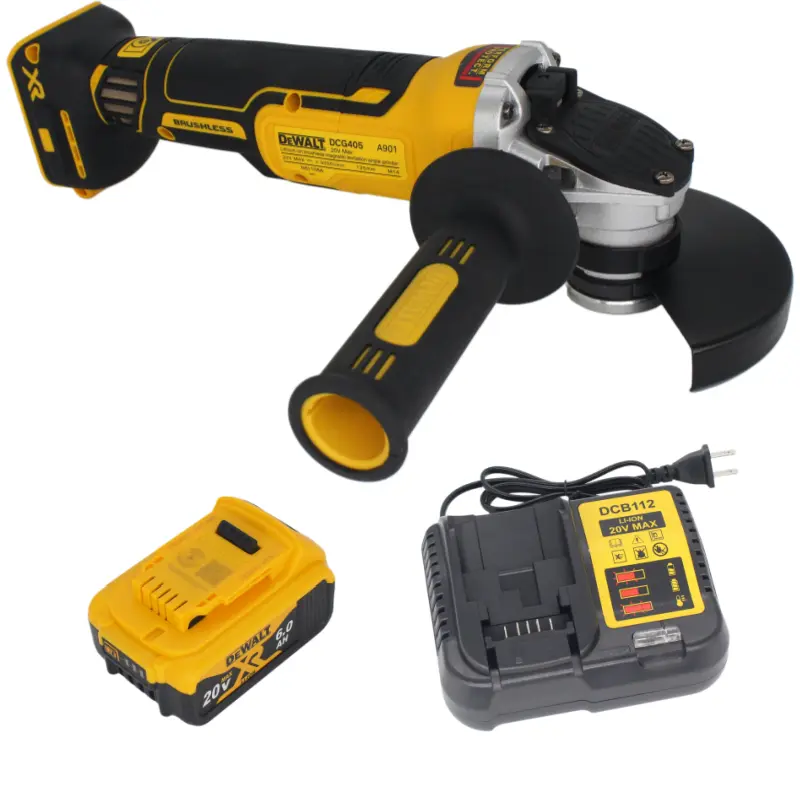 DEWALT DCG405NT 18V Cordless Brushless Angle Grinder - 125MM, 9000 RPM Power Tool for Lithium Ion Batteries, Cutting Tasks, Detailed Work (Cordless Angle Grinders Category, Power Tools), High Speed