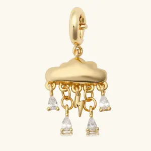 Raincloud Charm, Costume Jewelry Pendant for DIY Bracelet Necklaces