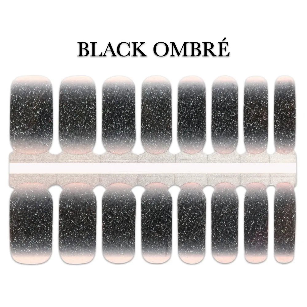 Black Ombré Nail Wrap - Nail Polish for Stylish and Versatile Look